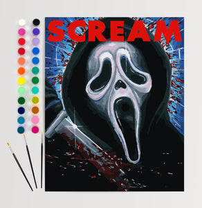 Scream Paint By Numbers Set