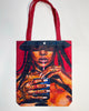 Rihanna Tote Bag (Red Background)