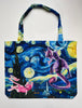 Mew x Mewtwo x Starry Night Tote Bag