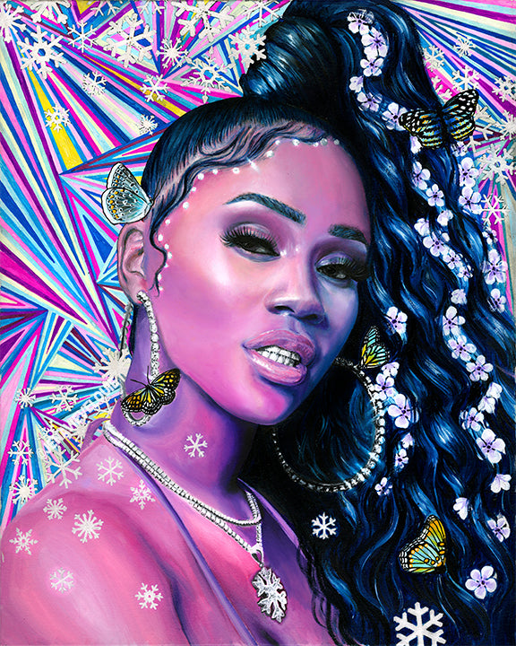 Saweetie Original Painting (1 of 1)