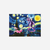 Mew x Mewtwo x Starry Night Mini Print