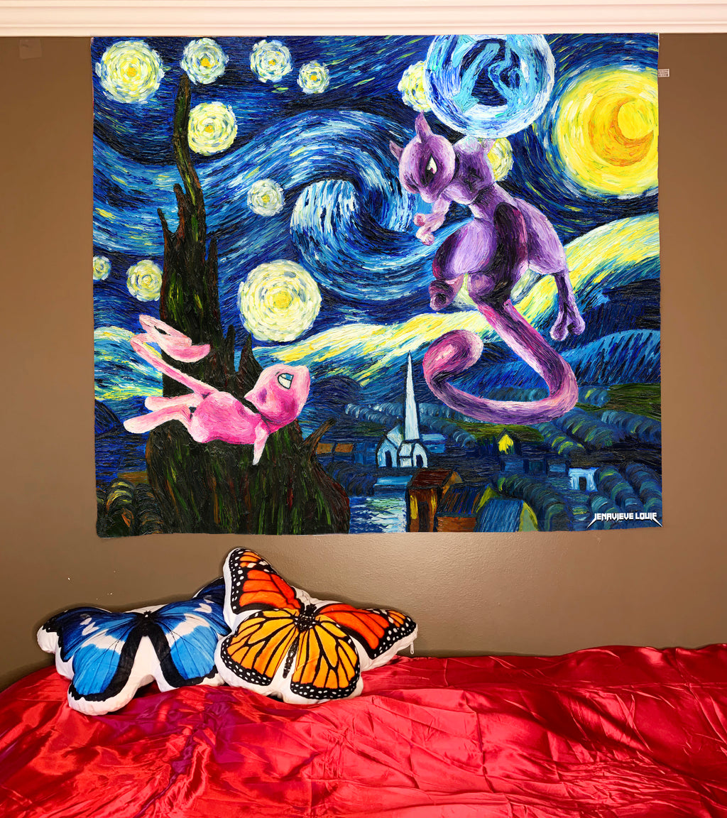 Pokemon Starry Night Tapestry